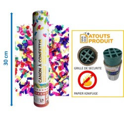 CANON A CONFETTIS MULTICOLORE 30 CM 