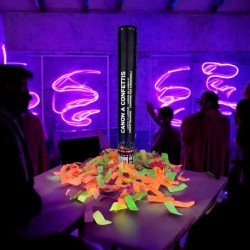 CANON A CONFETTIS PAPIER FLUO 40 CM