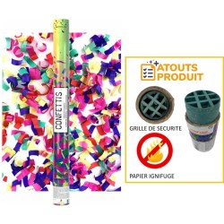 CANON A CONFETTIS PAPIER MULTICOLORE 60 CM