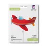 BALLON METALLIQUE AVION  ROUGE 94 CM