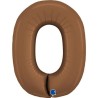BALLON METALLIQUE CHIFFRE 0 102CM CHOCOLAT OU MARRON BALLON METALLIQUE CHIFFRE 0 102CM CHOCOLAT OU MARRON
