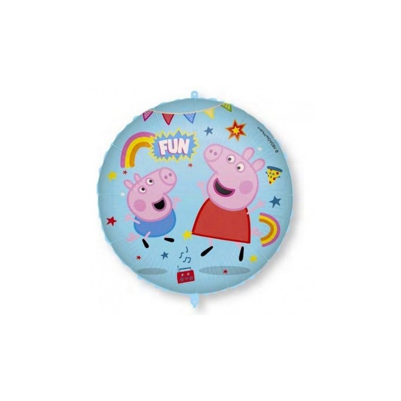 BALLON METALLIQUE ROND PEPPA PIG 46 CM BALLON METALLIQUE ROND PEPPA PIG 46 CM