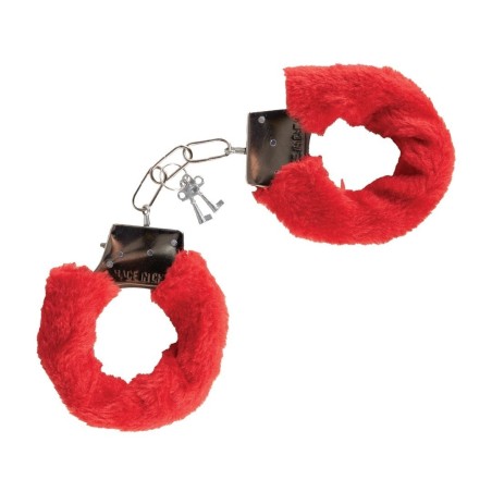 MENOTTES AVEC FOURRURE ROUGE