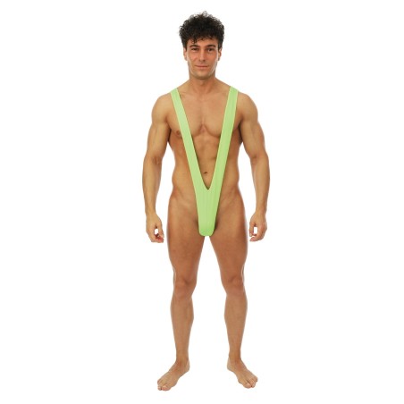 DEGUISEMENT SLIP BORAT MANKINI VERT TAILLE UNIQUE