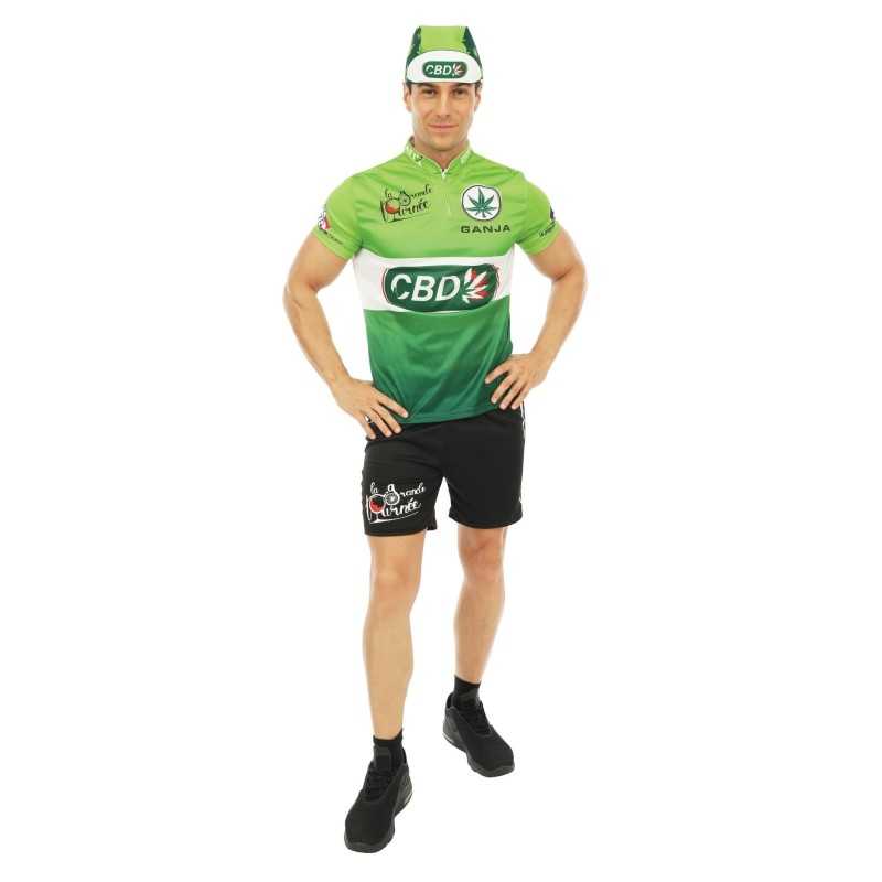 DEGUISEMENT COSTUME CYCLISTE CBD VERT TAILLE S-M