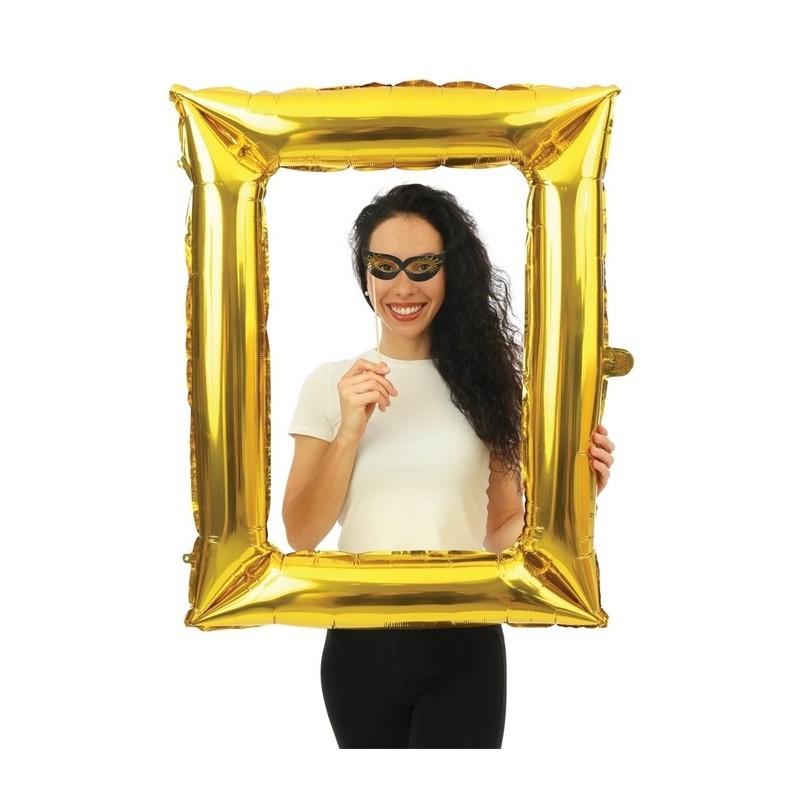 BALLON METALLIQUE POUR PHOTOBOOTH CADRE PHOTO OR  BALLON METALLIQUE POUR PHOTOBOOTH CADRE PHOTO OR