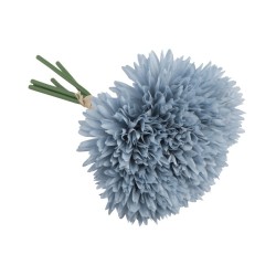 BOUQUET 6 DAHLIAS 26 CM BLEU CIEL