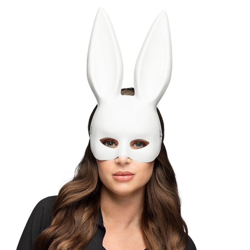 DEMI MASQUE LAPIN BUNNY BLANC DEMI MASQUE LAPIN BUNNY BLANC