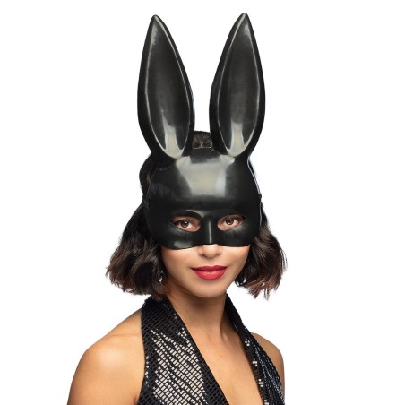 DEMI MASQUE LAPIN BUNNY NOIR