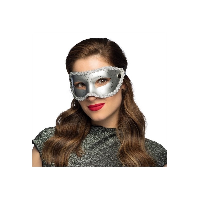 DEMI-MASQUE LOUP GABRIELLA ARGENT DEMI-MASQUE LOUP GABRIELLA ARGENT