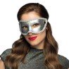 DEMI-MASQUE LOUP GABRIELLA ARGENT