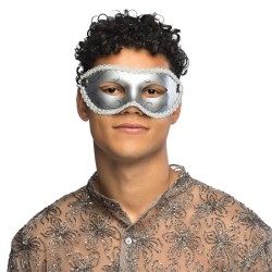 DEMI-MASQUE LOUP GABRIELLA ARGENT