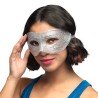 LOUP OU DEMI-MASQUE STRASS ARGENT DIAMOND