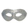LOUP OU DEMI-MASQUE STRASS ARGENT DIAMOND
