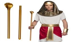 SCEPTRE OU CANNE EGYPTIEN TETE DE SERPENT