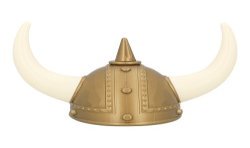 CHAPEAU VIKING ERIK EN PLASTIQUE LONGUES CORNES