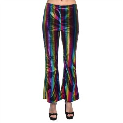 PANTALON STRECH PATTE D'EPH MULTICOLORE RAINBOW TAILLE M