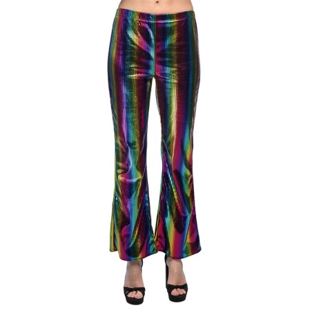 PANTALON  STRECH PATTE D'EPH MULTICOLORE RAINBOW TAILLE M