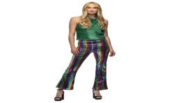 PANTALON STRECH PATTE D'EPH MULTICOLORE RAINBOW TAILLE M