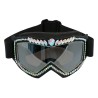 LUNETTES MASQUE DE SKI NOIRE AVEC STRASS PARTY GALAXY