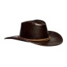 CHAPEAU WESTERN COW BOY NOIR SIMILI CUIR OUTBACK CHAPEAU WESTERN COW BOY NOIR SIMILI CUIR OUTBACK