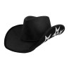 CHAPEAU WESTERN COW BOY ETOILES ARGENT STARLIGHT