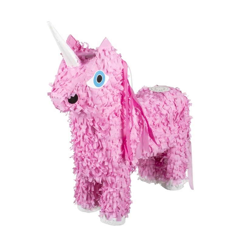 PINATA ROSE LICORNE A TAPER 47 X 39 CM