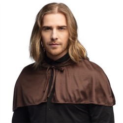 DEGUISEMENT CAPE COURTE MARRON 65 CM