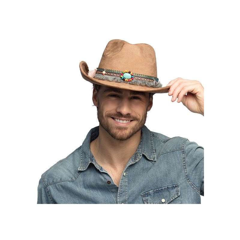 CHAPEAU WESTERN COW BOY FESTIVAL BEIGE CHAPEAU WESTERN COW BOY FESTIVAL BEIGE