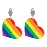 BOUCLES D'OREILLES COEUR ARC-EN-CIEL