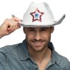CHAPEAU WESTERN COW BOY BLANC RODEO STAR ETOILE USA CHAPEAU WESTERN COW BOY BLANC RODEO STAR ETOILE USA