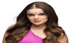 BIJOUX OU STRASS DE VISAGE FLORENCE MULTICOLORE