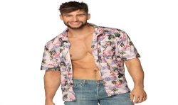 CHEMISE HAWAI FLAMANT ROSE TAILLE L
