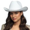 CHAPEAU WESTERN COW BOY DAISY BLANC