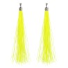 BOUCLES D'OREILLES A FRANGES JAUNE FLUO BOUCLES D'OREILLES A FRANGES JAUNE FLUO