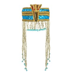 BANDEAU OU SERRE TETE EGYPTIEN CLEOPATRE AIDA DE LUXE AVEC PIERRES 