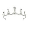 DIADEME TIARE ROYAL CAROLINE ARGENT