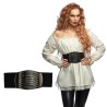 CORSET OU CEINTURE NOIR TYPE MEDIEVAL-PIRATE RACHEL TAILLE M-L CORSET OU CEINTURE NOIR TYPE MEDIEVAL-PIRATE RACHEL TAILLE M-L