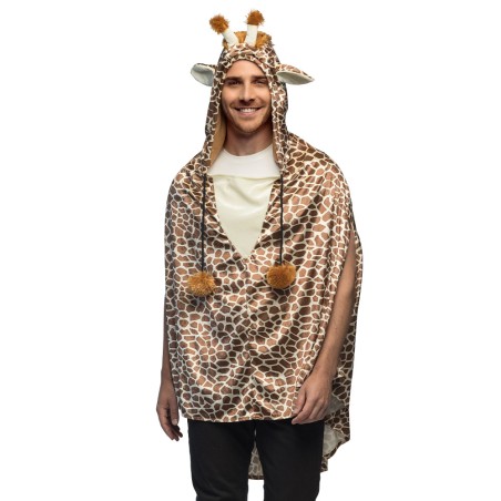 PONCHO GIRAFE EN TISSU UNISEXE