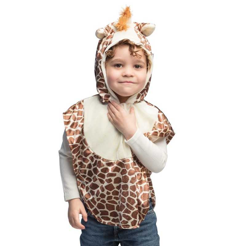 PONCHO GIRAFE EN TISSU ENFANT 3-4 ANS