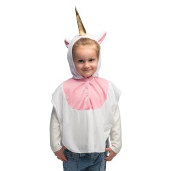 PONCHO LICORNE EN TISSU ENFANT 3-4 ANS