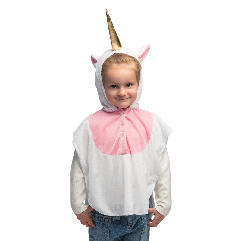 PONCHO LICORNE EN TISSU ENFANT 3-4 ANS