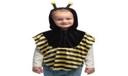 PONCHO ABEILLE EN TISSU ENFANT 3-4 ANS