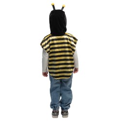 PONCHO ABEILLE EN TISSU ENFANT 3-4 ANS