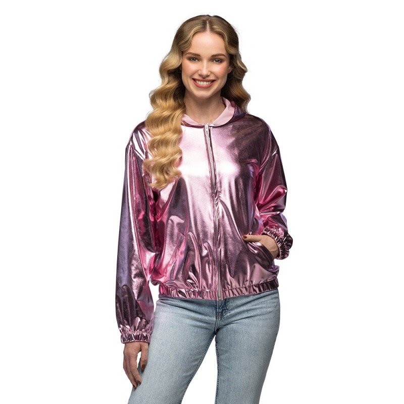 DEGUISEMENT BLOUSON BOMBER AVEC CAPUCHE RAVE ROSE TAILLE M DEGUISEMENT BLOUSON BOMBER AVEC CAPUCHE RAVE ROSE TAILLE M