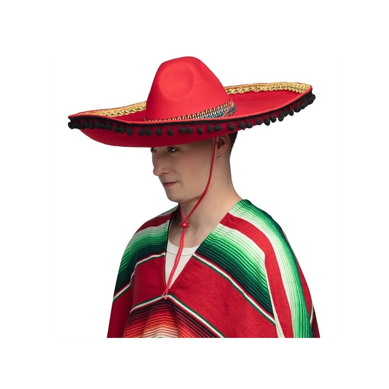 SOMBRERO ROUGE MEXICAIN SOMBRERO ROUGE MEXICAIN