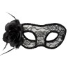 MASQUE DENTELLE NOIRE ET ROSE NOIRE MASQUE DENTELLE NOIRE ET ROSE NOIRE
