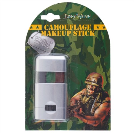 STICK DE MAQUILLAGE CAMOUFLAGE MILITAIRE MARRON NOIR VERT