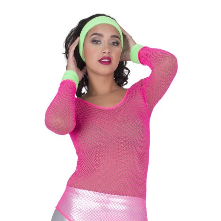 SET BANDEAU ET POIGNET VERT FLUO