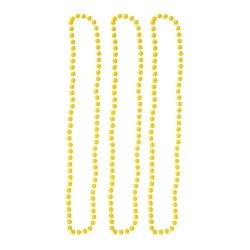 3 COLLIERS FLUO JAUNE FLUO 40 CM